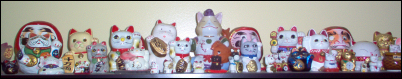 The Maneki Neko Shelf that holds most of my collection